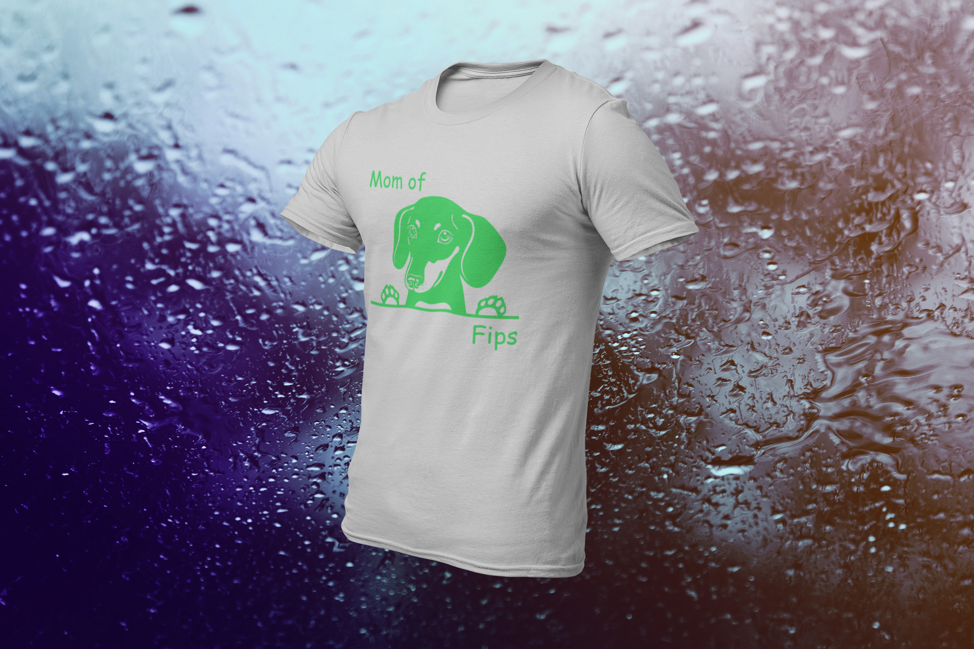 T-Shirt MOM of / DAD of "Name" Ihrer Fellnase  und Hunderasse - personalisiert