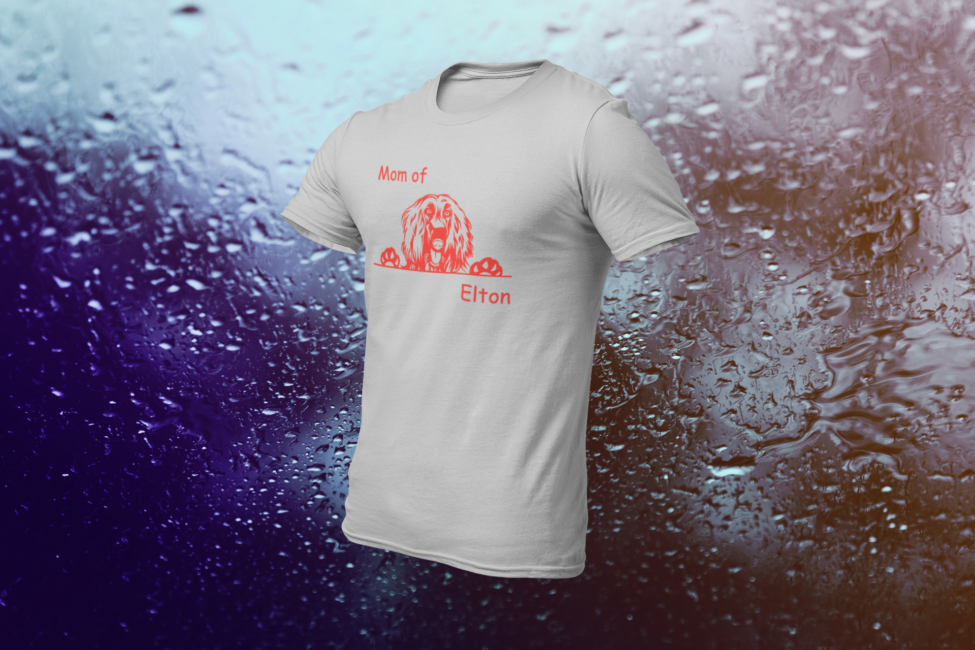 T-Shirt MOM of / DAD of "Name" Ihrer Fellnase  und Hunderasse - personalisiert