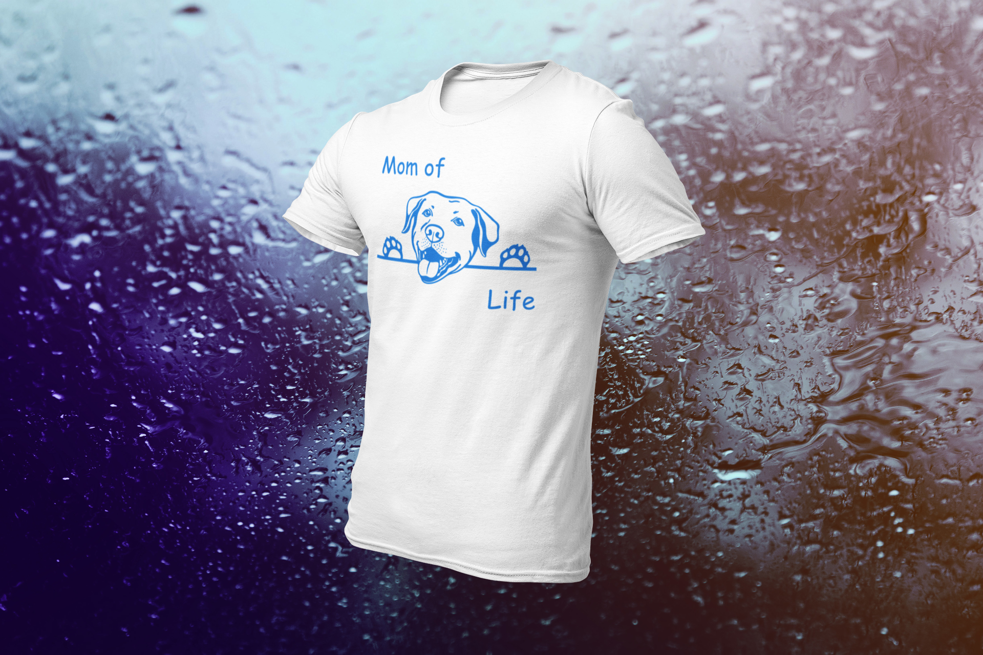 T-Shirt MOM of / DAD of "Name" Ihrer Fellnase  und Hunderasse - personalisiert