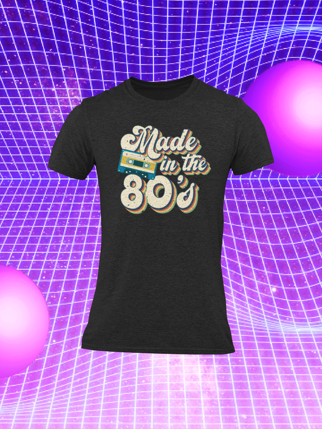 T-Shirt „Back to the 80‘s“ Vintage Retro Shirt 80er