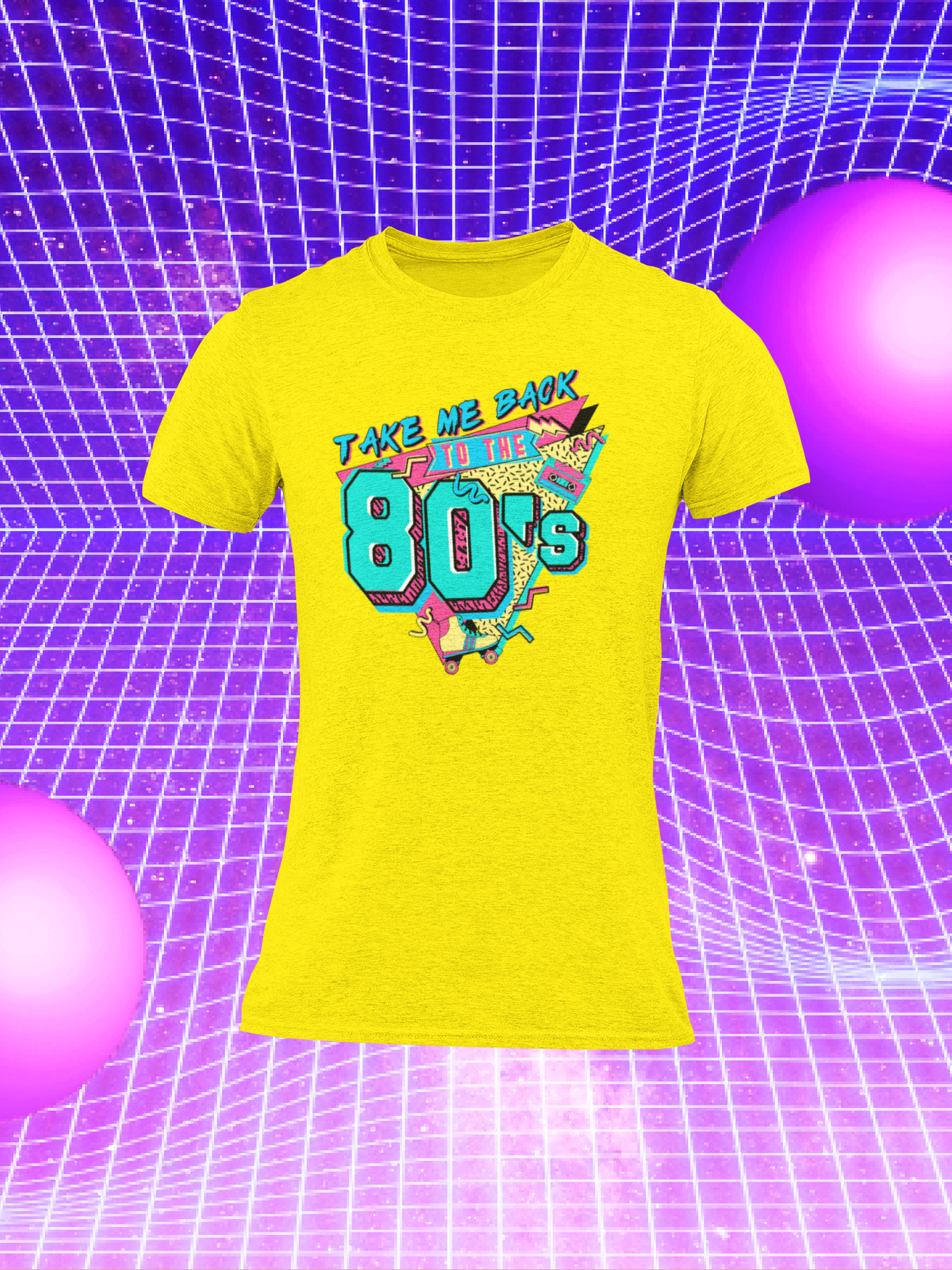 T-Shirt „Back to the 80‘s“ Vintage Retro Shirt 80er