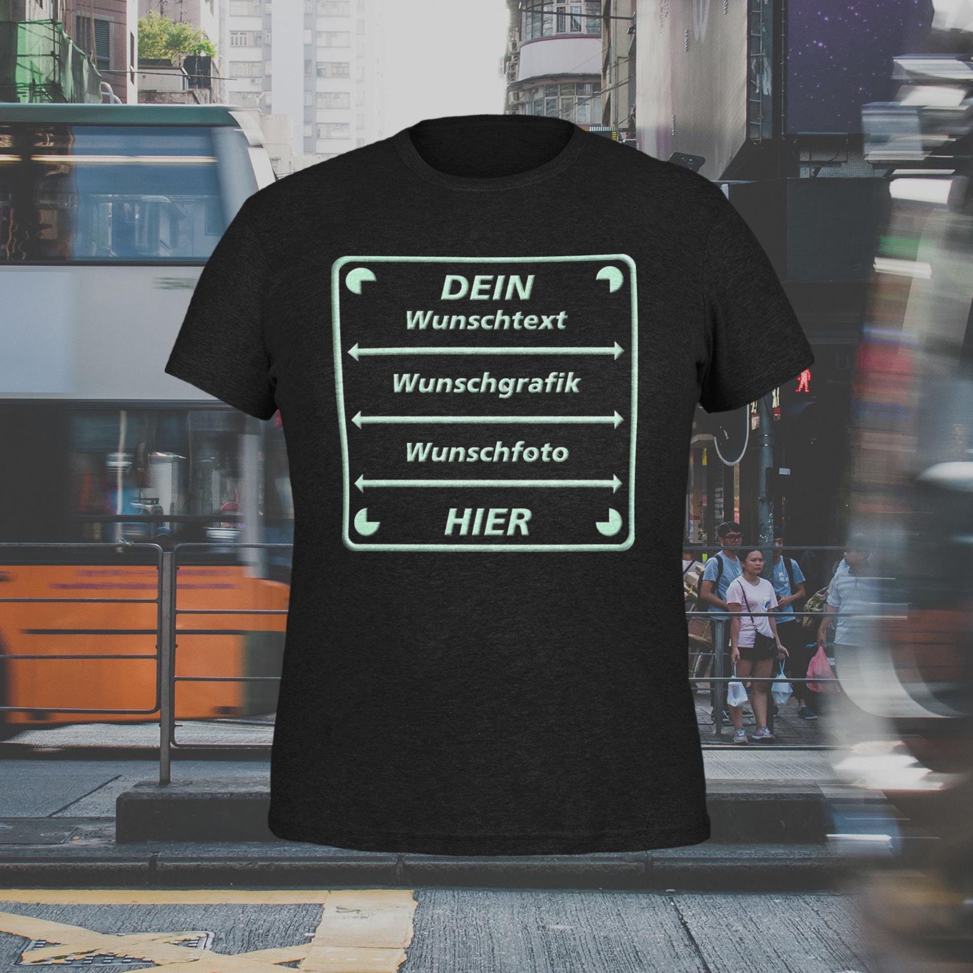 T-Shirt WUNSCHDRUCK / WUNSCHTEXT personalisiert