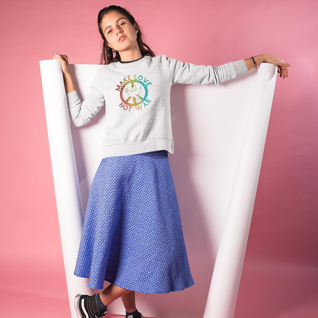 Sweatshirt MAKE LOVE not WAR  80/20