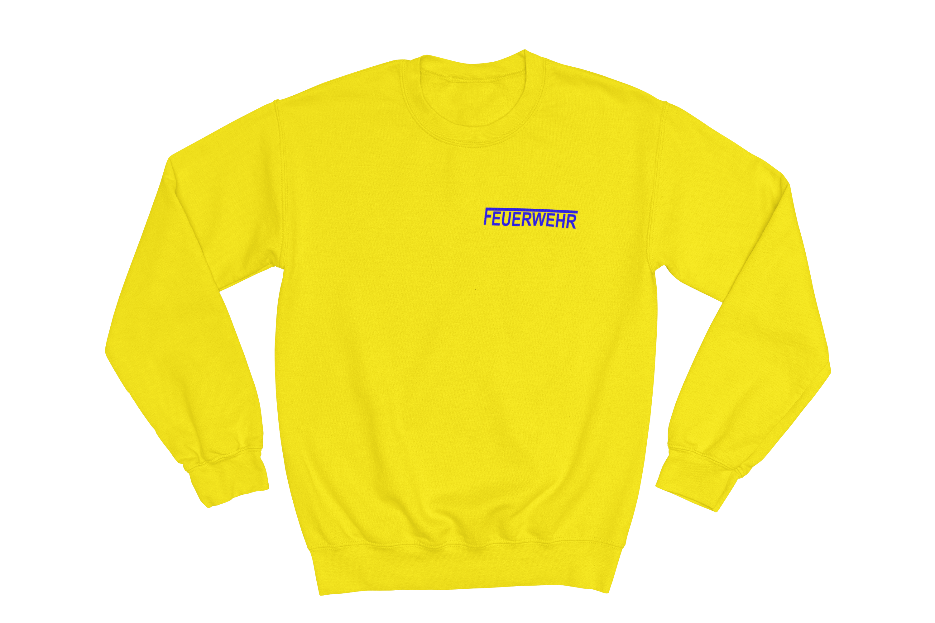 Sweatshirt FEUERWEHR mit reflektierendem Brust- und Rückendruck