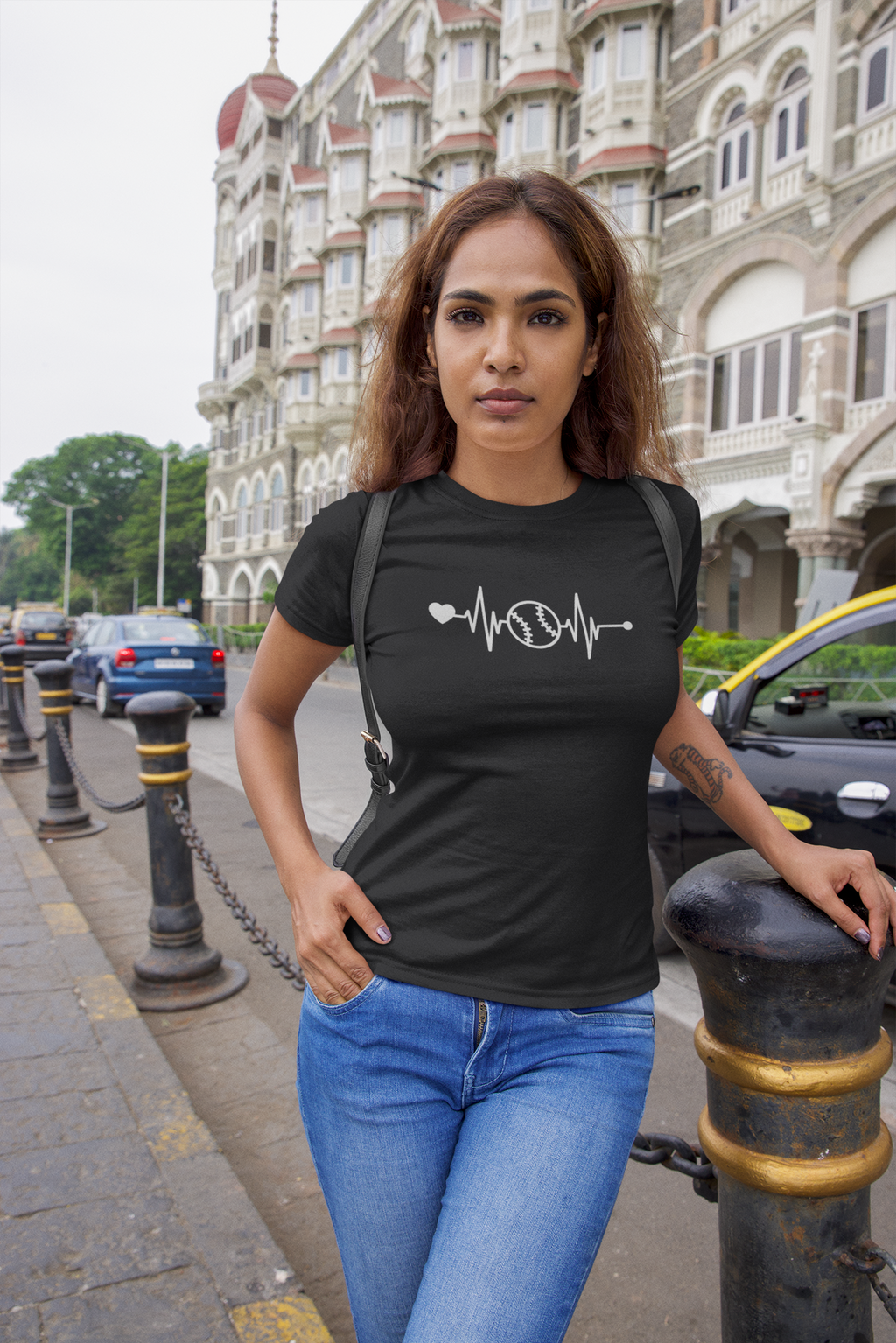 T-Shirt HEARTBEAT - Wunschdruck