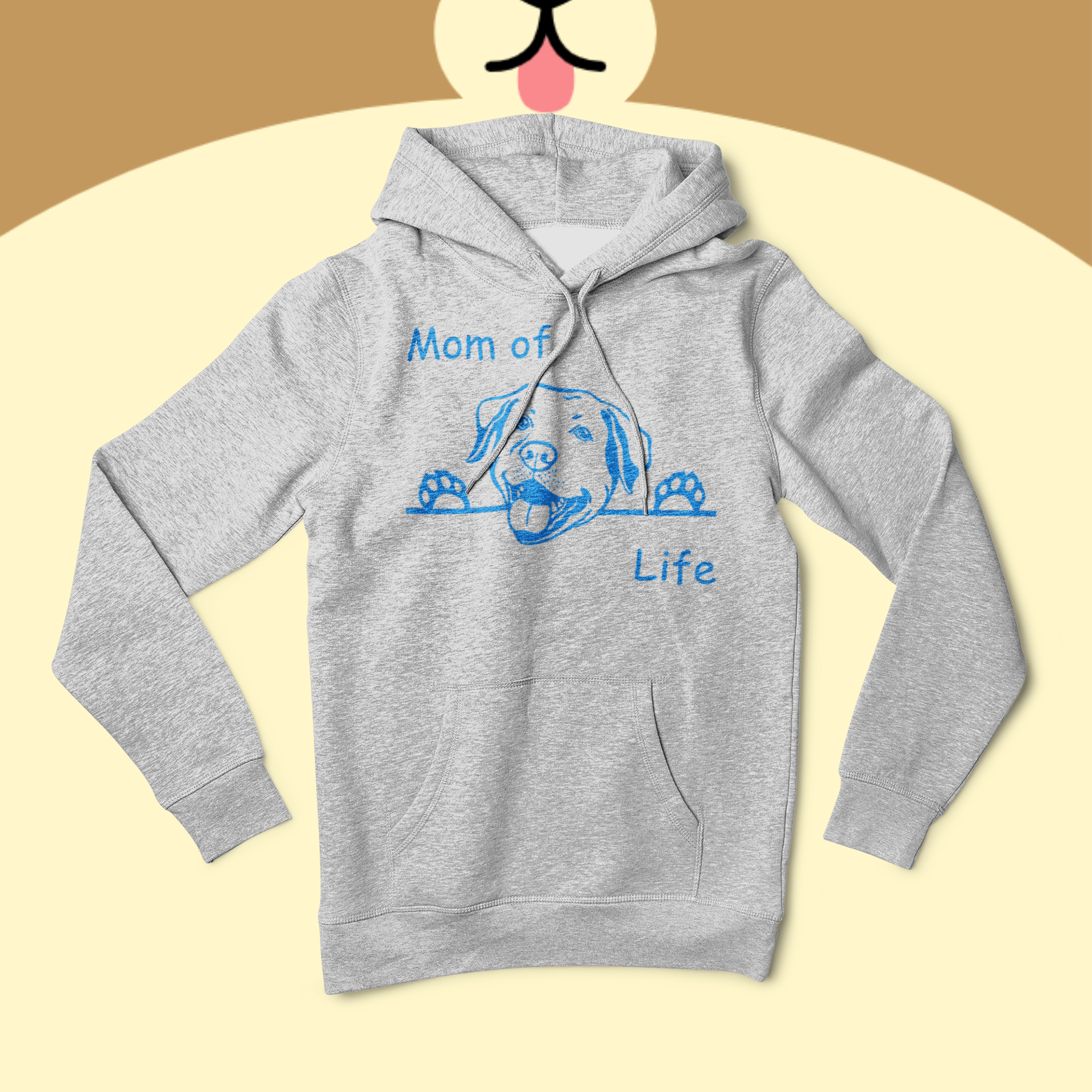 Hoodie MOM of / DAD of "Name" Ihrer Fellnase  und Hunderasse - personalisiert