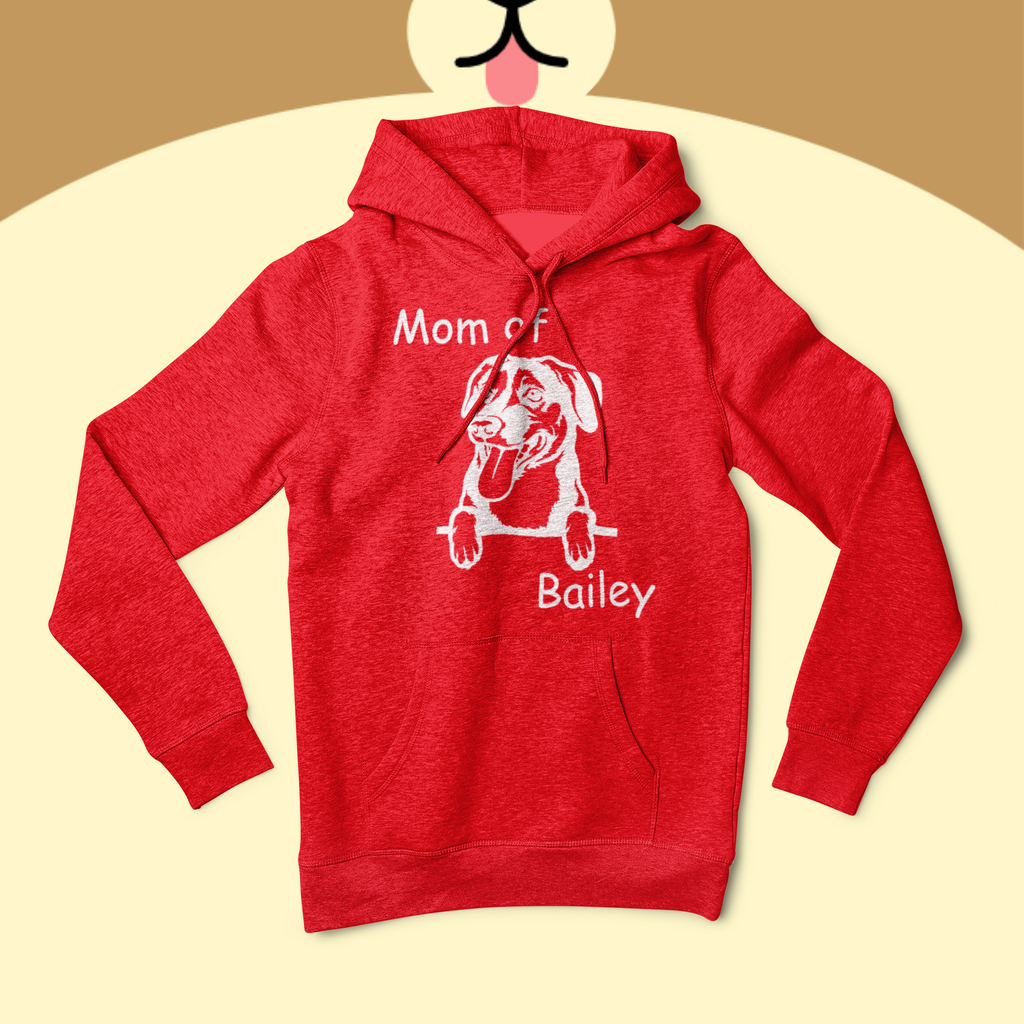 Hoodie MOM of / DAD of "Name" Ihrer Fellnase  und Hunderasse - personalisiert