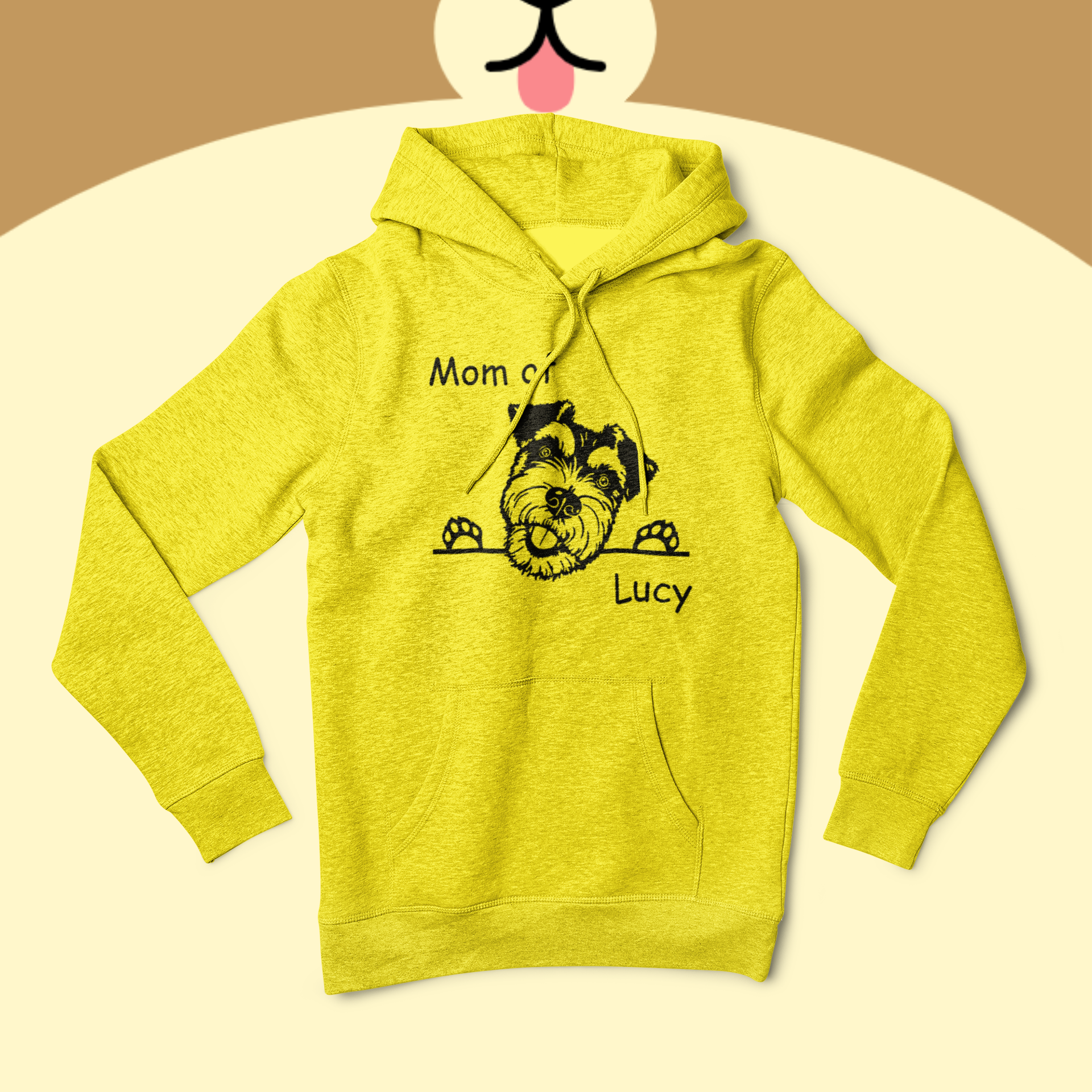 Hoodie MOM of / DAD of "Name" Ihrer Fellnase  und Hunderasse - personalisiert