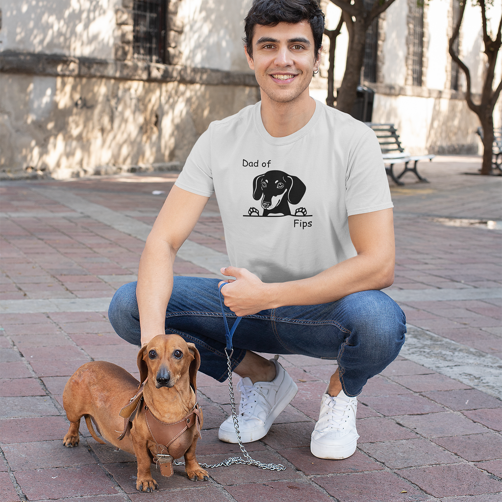 T-Shirt MOM of / DAD of "Name" Ihrer Fellnase  und Hunderasse - personalisiert