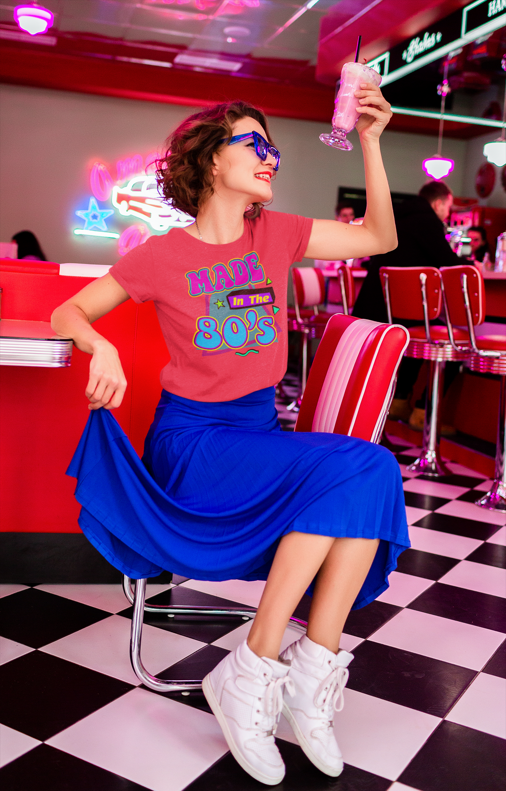 T-Shirt „Back to the 80‘s“ Vintage Retro Shirt 80er